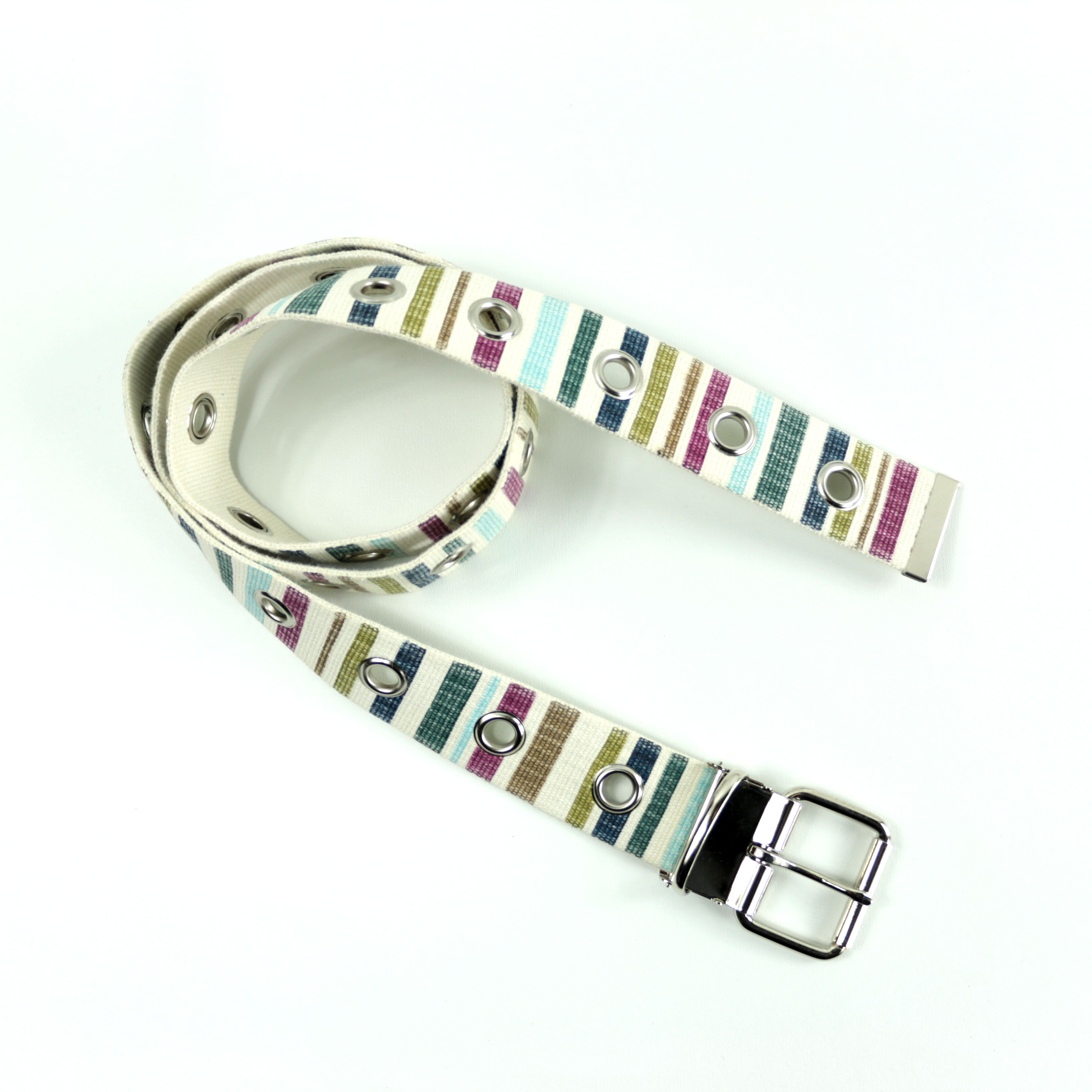 兒童彩色條紋腰帶，繽紛配色適合童裝